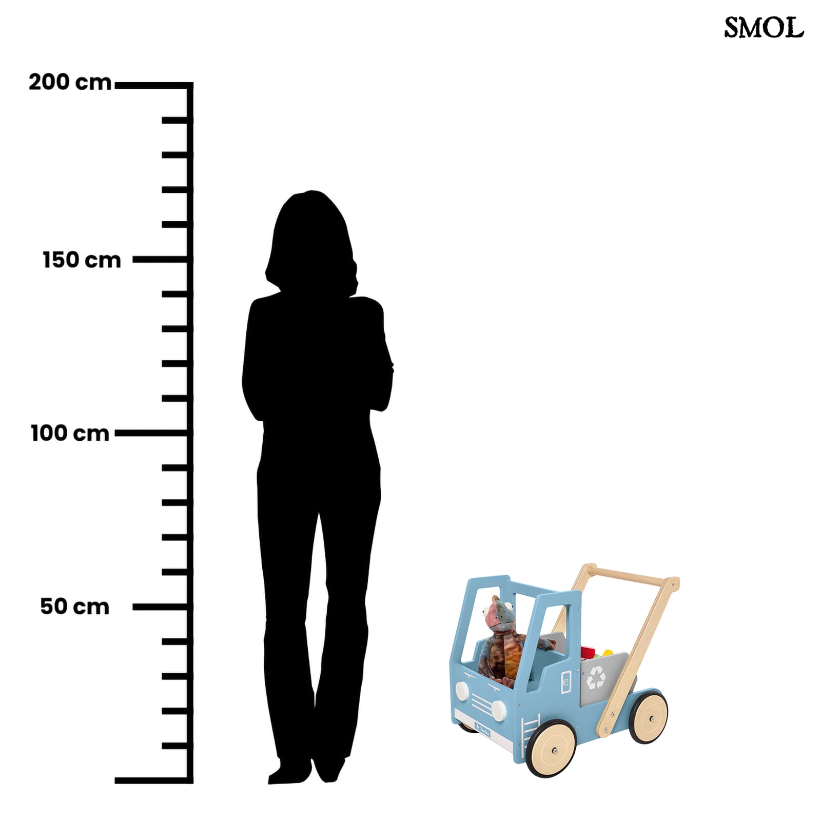 Fa Járássegítő Teherautó | TRUCK FRED | SMOL - méretarányosan, felnőttel
