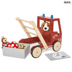 Fa Járássegítő Tűzoltóautó| FIRETRUCK FRED | SMOL - játékdobozzal