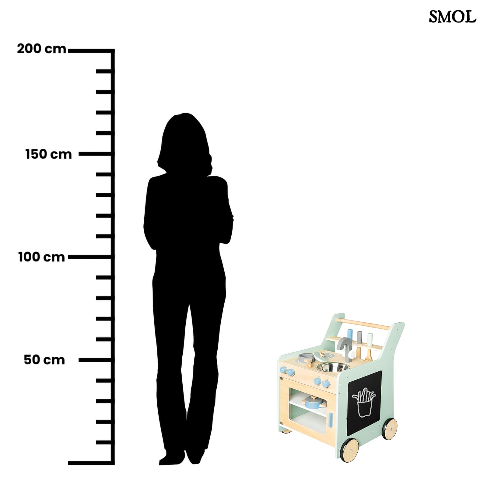 Fa Konyha Játékszett Kiegészítőkkel | KALLE | SMOL - méretarányosan felnőttel