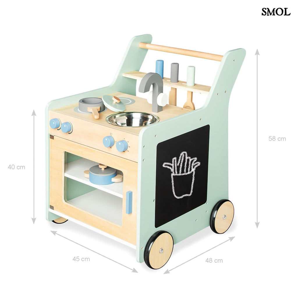 Fa Konyha Játékszett Kiegészítőkkel | KALLE | SMOL - méretekkel