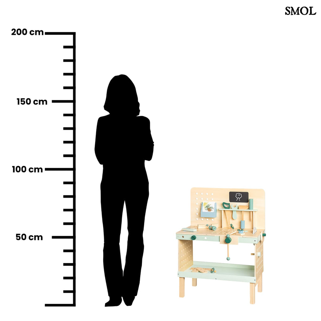 Fa Szerszámos Asztal Kiegészítőkkel | JUPP | SMOL - méretarányosan, felnőttel