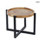 Beistelltisch – Suarholz, schwarze Metallbeine, Natur | RAIN TREE