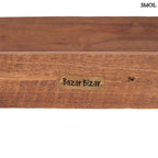 Natúr teakfából készült, rusztikus megjelenésű fa pad logo