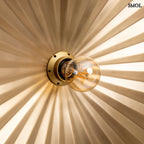 Fali lámpa luxus sárgaréz kivitelben, égővel