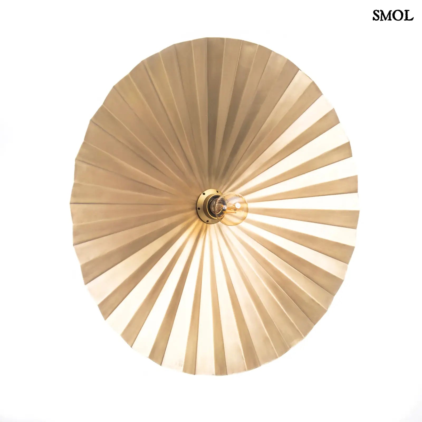 Fali lámpa luxus sárgaréz kivitelben, ferdén