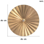 Fali lámpa luxus sárgaréz kivitelben, méretekkel