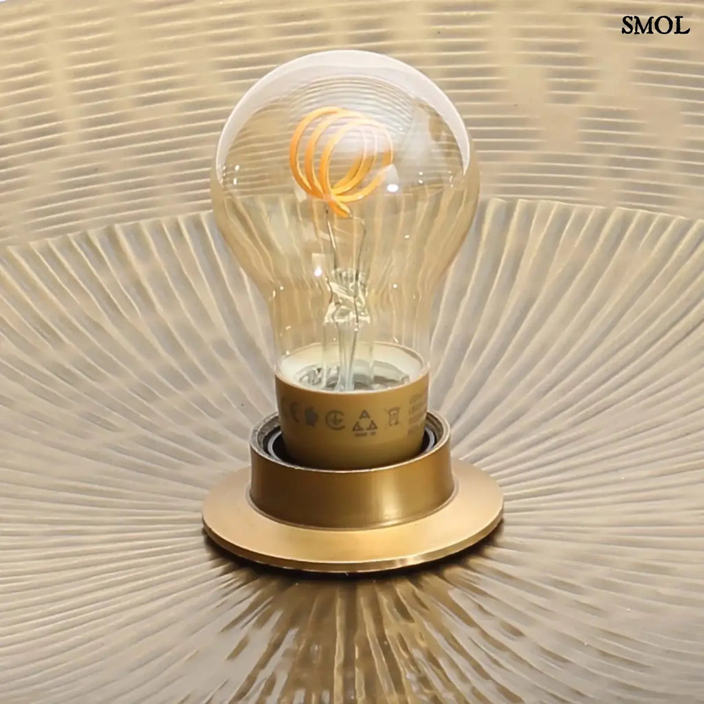 Sárgaréz Fali Lámpa dupla hold formával, indiai kézműves munka,  közepe nagyítva