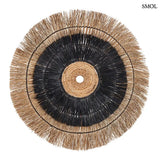 Wanddekoration – Bananenblatt, rund, schwarz, 110 cm | AMAZONIA