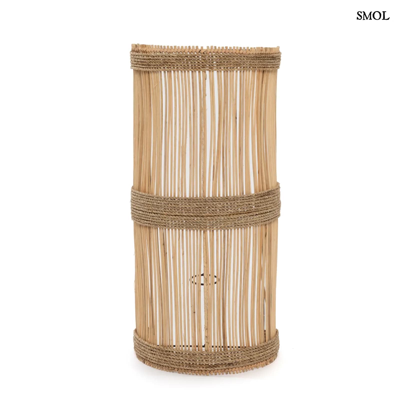 Fali lámpaernyő - natúr, rattan, 50 cm | JALAL - smol.hu - fehér háttérrel