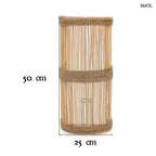 Fali lámpaernyő - natúr, rattan, 50 cm | JALAL - smol.hu - méretekkel