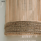 Fali lámpaernyő - natúr, rattan, 50 cm | JALAL - smol.hu - fonat nagyítva