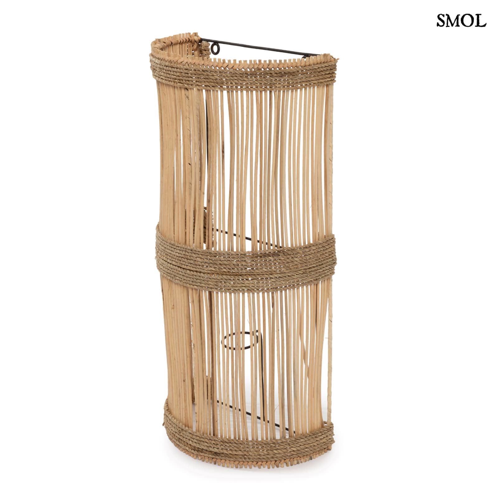 Fali lámpaernyő - natúr, rattan, 50 cm | JALAL - smol.hu - ferdén