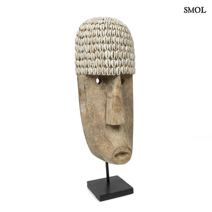 Faszobor tartón - kagylókkal, 50 cm | COWRIE - smol.hu - ferdén