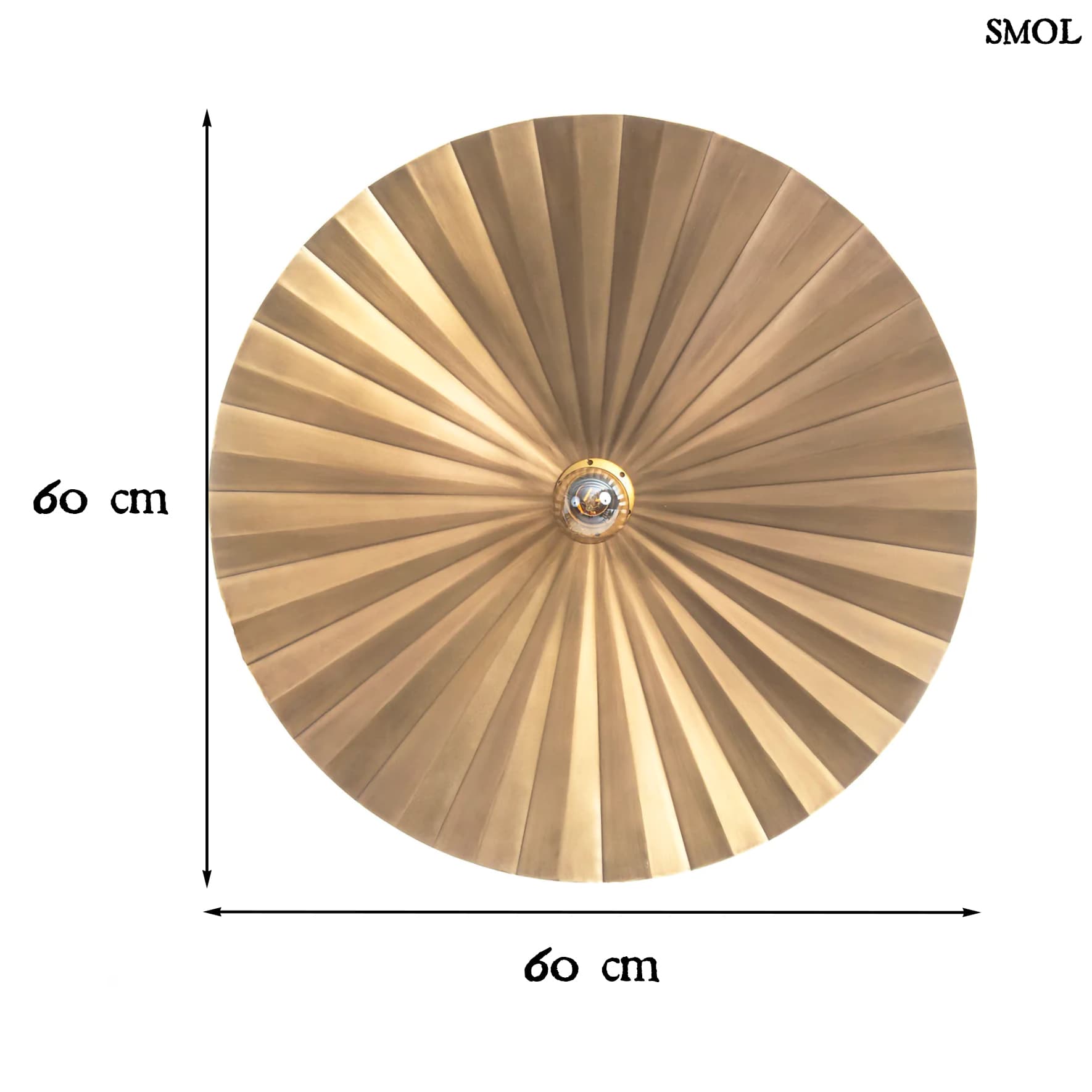 Fém Falikar, 60 cm | TSIJN | SMOL - méretekkel