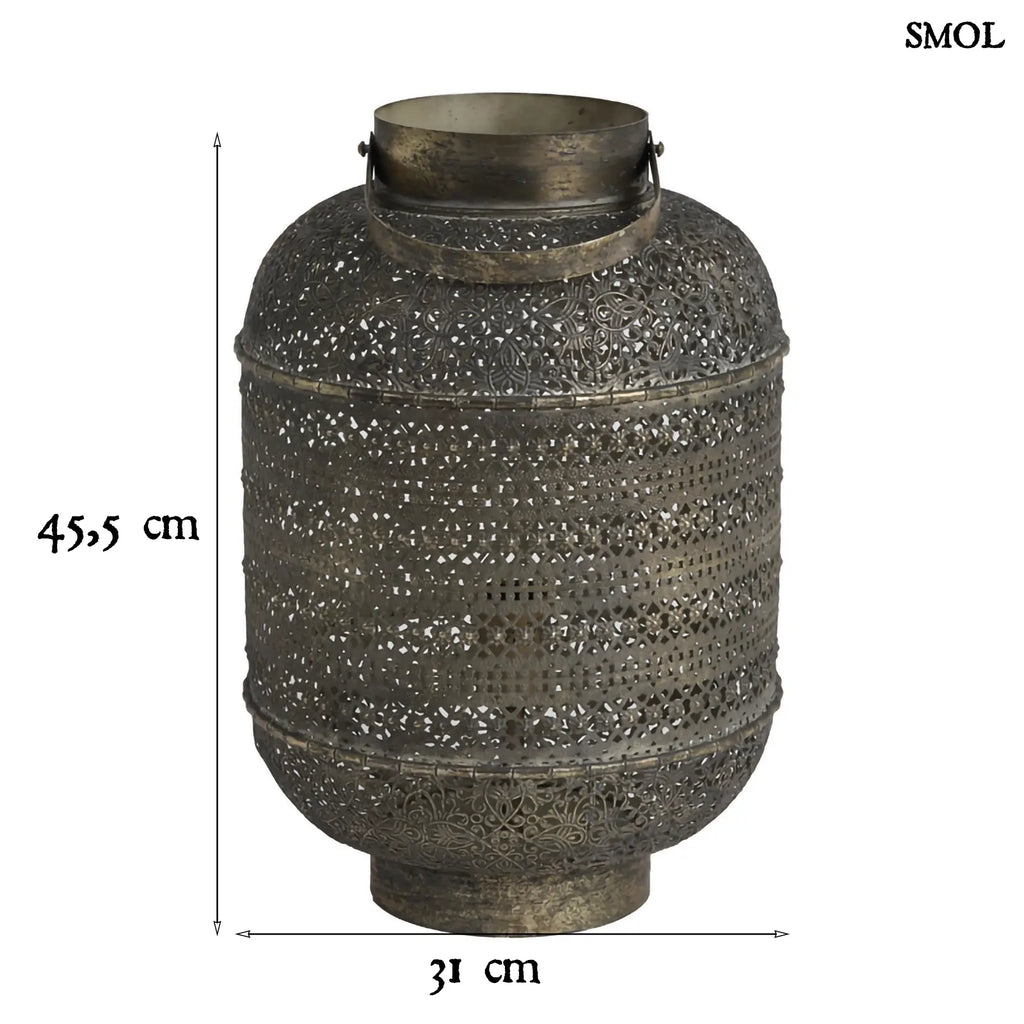 Fém asztali lámpa – keleti stílusú | OSOM | SMOL - méretekkel
