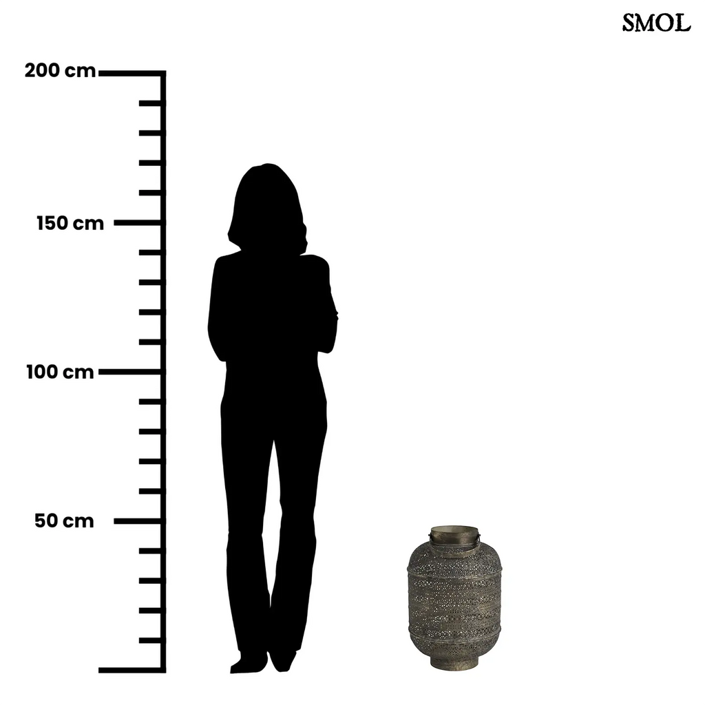 Fém asztali lámpa – keleti stílusú | OSOM | SMOL - méretarányosan