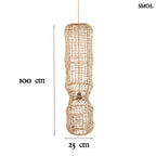 Függőlámpaernyő - banánlevél, XL | GUANYIN | SMOL - méretekkel