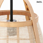 smol.hu - ALUPU, rattan függőlámpa, ⌀32 cm - felső rész nagyítva