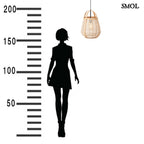 smol.hu - ALUPU, rattan függőlámpa, ⌀32 cm - méretarányosan