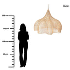 Függőlámpaernyő - extra nagyméretű, natúr rattan, 110 cm | WHIPPED - smol.hu - méretarányosan       