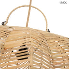 Függőlámpaernyő - nagyméretű, natúr, rattan, 65 cm | CERISE - smol.hu - akasztóval