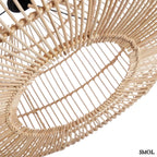 Függőlámpaernyő - rattan, natúr, L | ARUN | SMOL - alulról