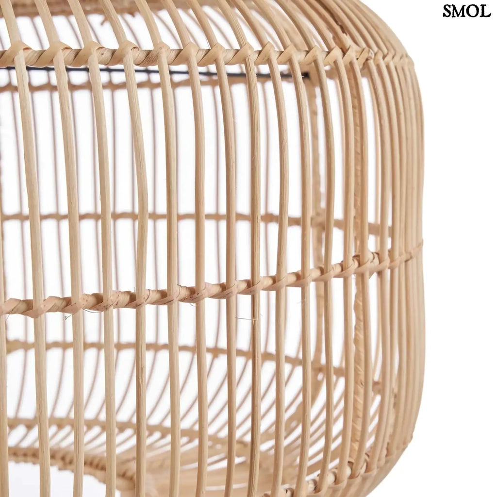 Függőlámpaernyő - rattan, natúr, L | ARUN | SMOL - oldalról