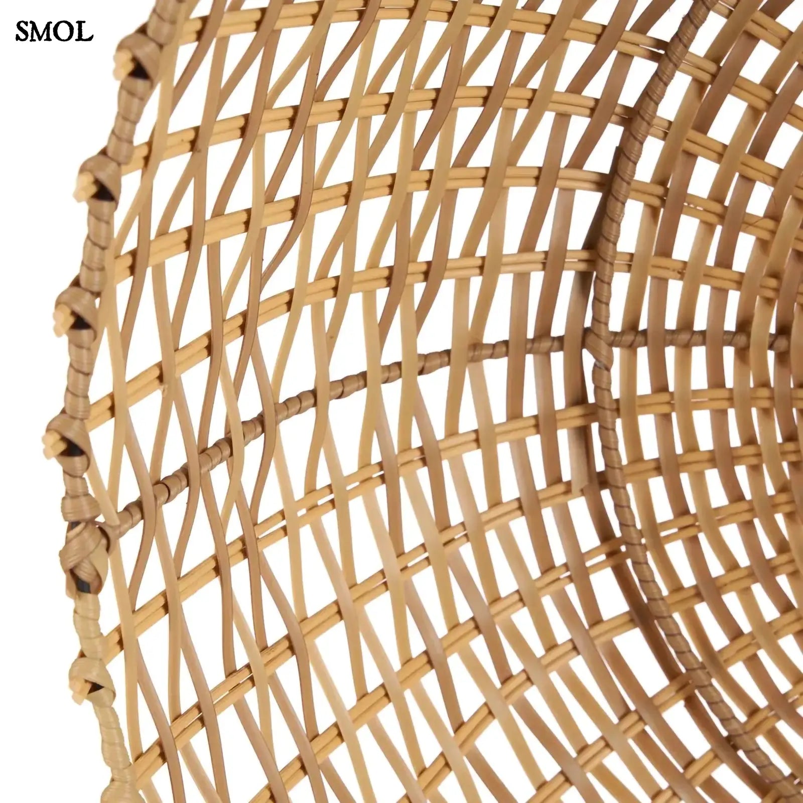 Függőlámpaernyő rattanból – natúr | CLOCHE | SMOL - alulról