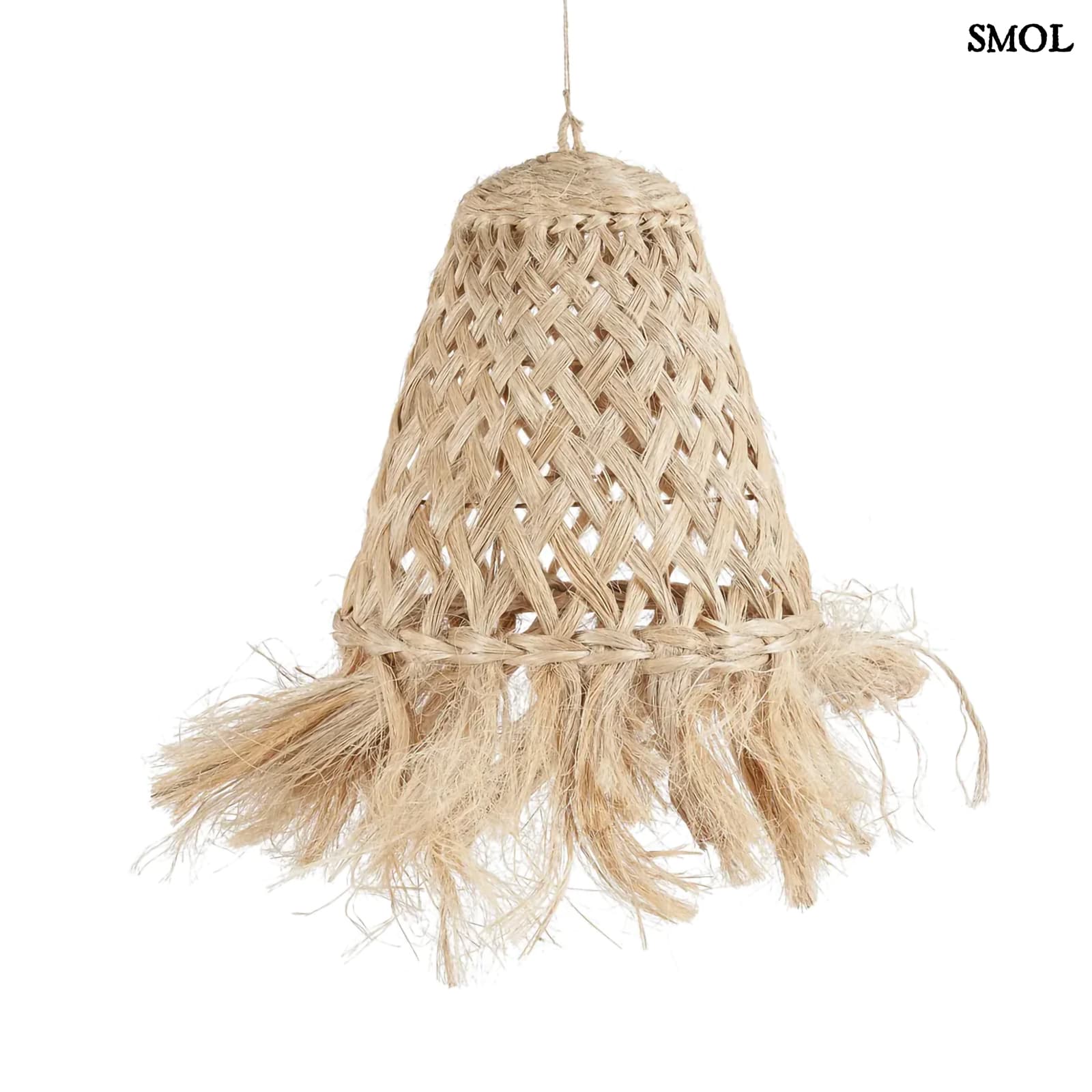 Függőlámpaernyő - természetes, 43 cm | JELLY FISH - smol.hu - fehér háttérrel