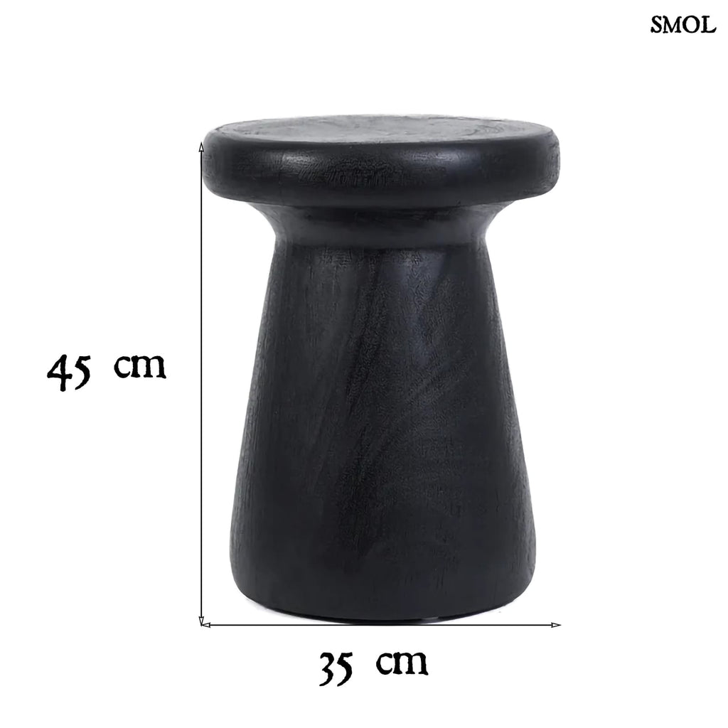 GAGANG, fekete, fa kisasztal, 45 cm - smol.hu