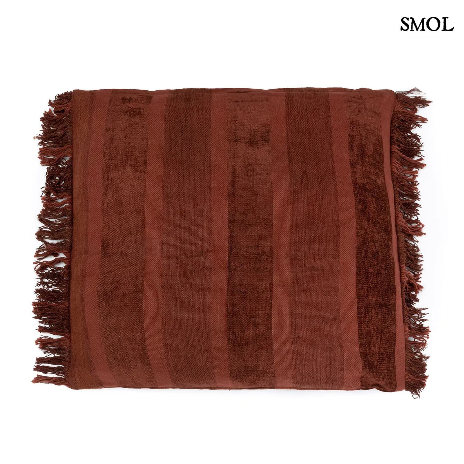 GEE BURGUNDY, bársony díszpárnahuzat - 60x60 - smol.hu - fehér háttérrel