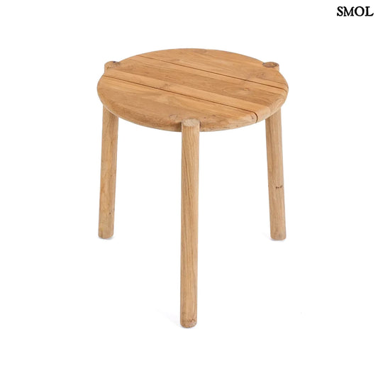 GILIMANUK, bel-/kültéri, fa kisasztal, 50cm - smol.hu - fehér háttérrel