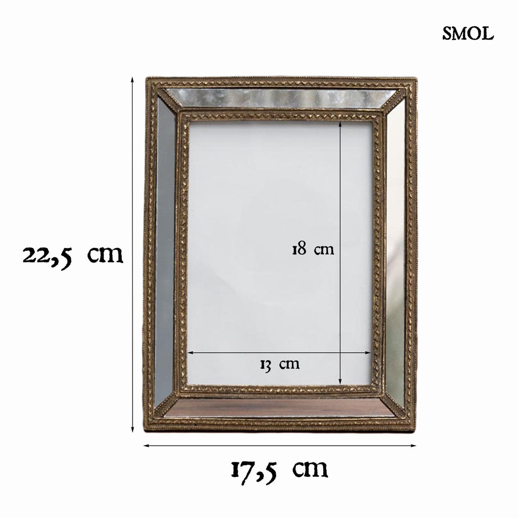 smol.hu -GLEAM, képkeret tükör szélekkel, 22,5 cm méretekkel
