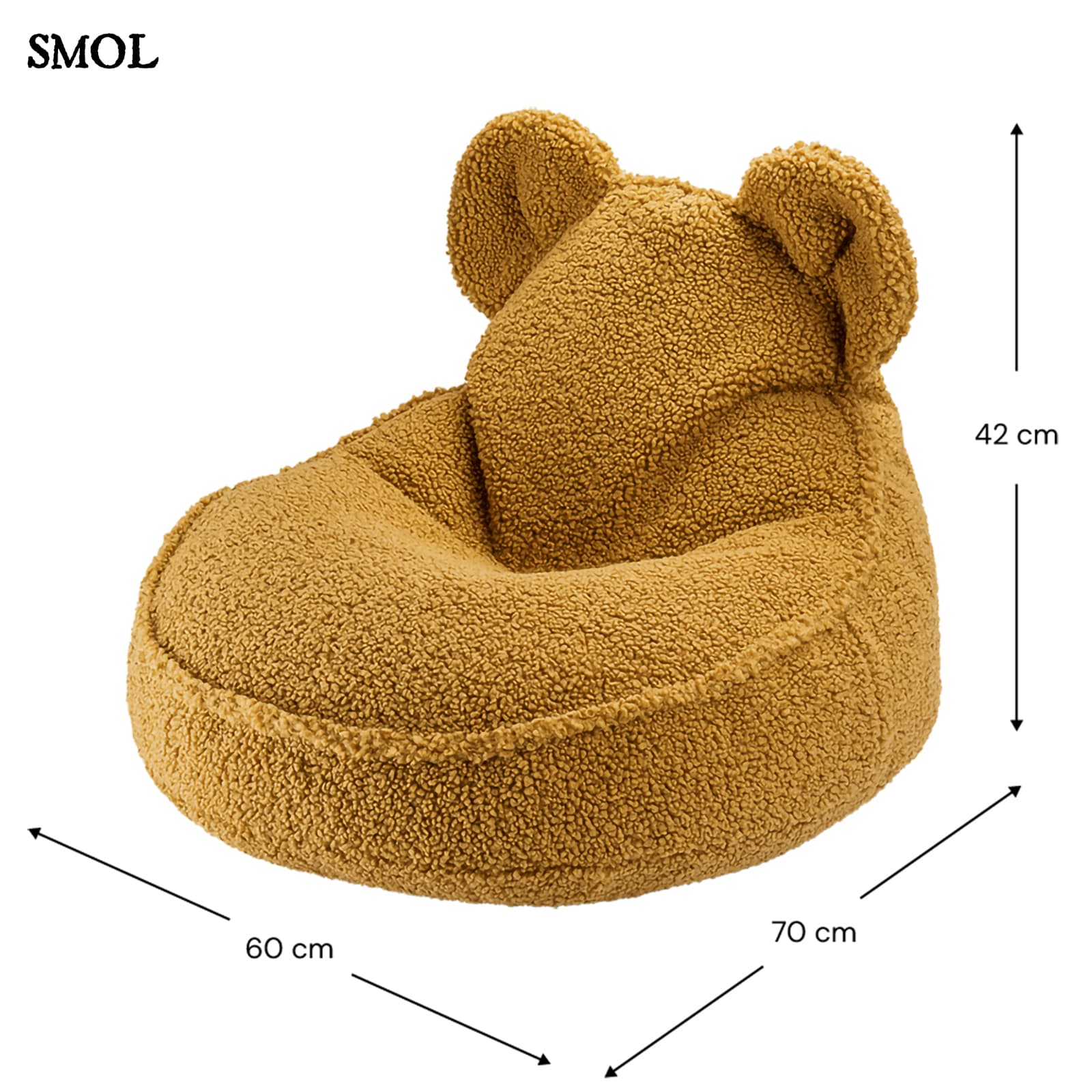 MAPLE BEAR, gyerek babzsákfotel, 70x60x42 - smol.hu