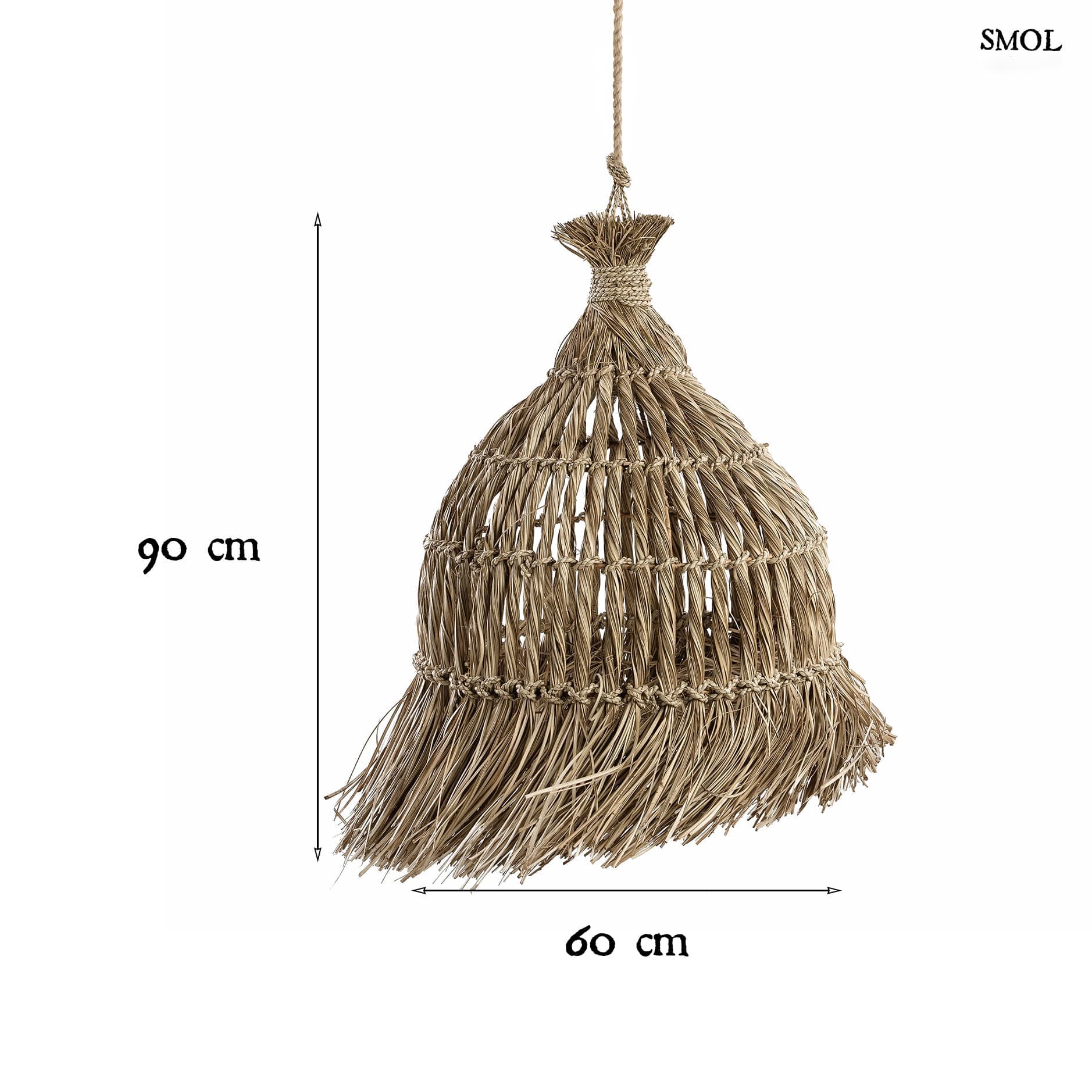 GUAGUA, natúr, függőlámpaernyő, 90 cm - smol.hu