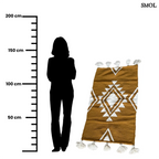 Gyapjúszőnyeg – kézzel szőtt, 120x70 | HOLM | SMOL - méretarányosan