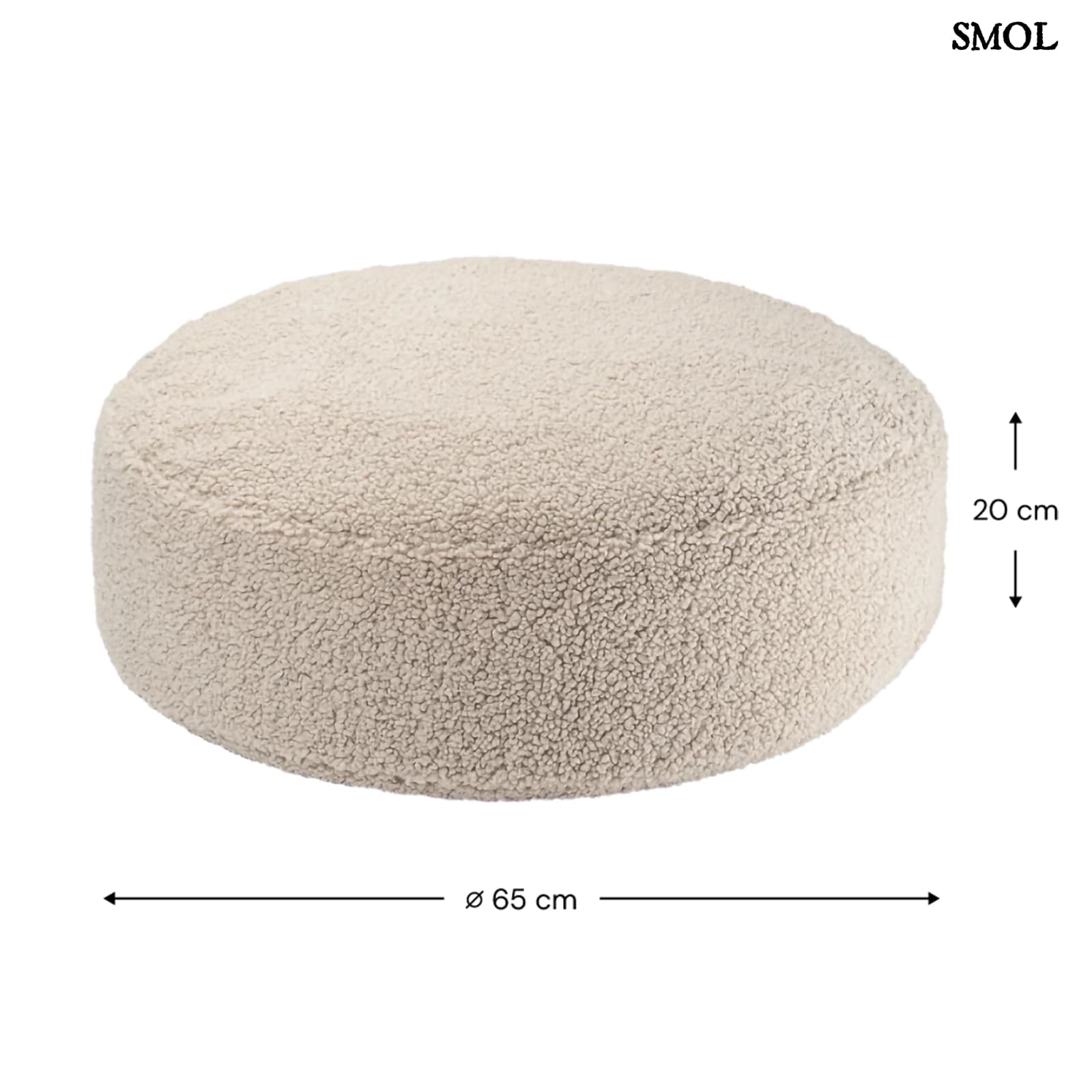 Gyerek Mackós Babzsákfotel és Puff Szett | BISCUIT | SMOL - babzsák puff méretekkel