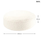 Gyerek Mackós Babzsákfotel és Puff Szett | CREAM WHITE | SMOL - puff méretekkel