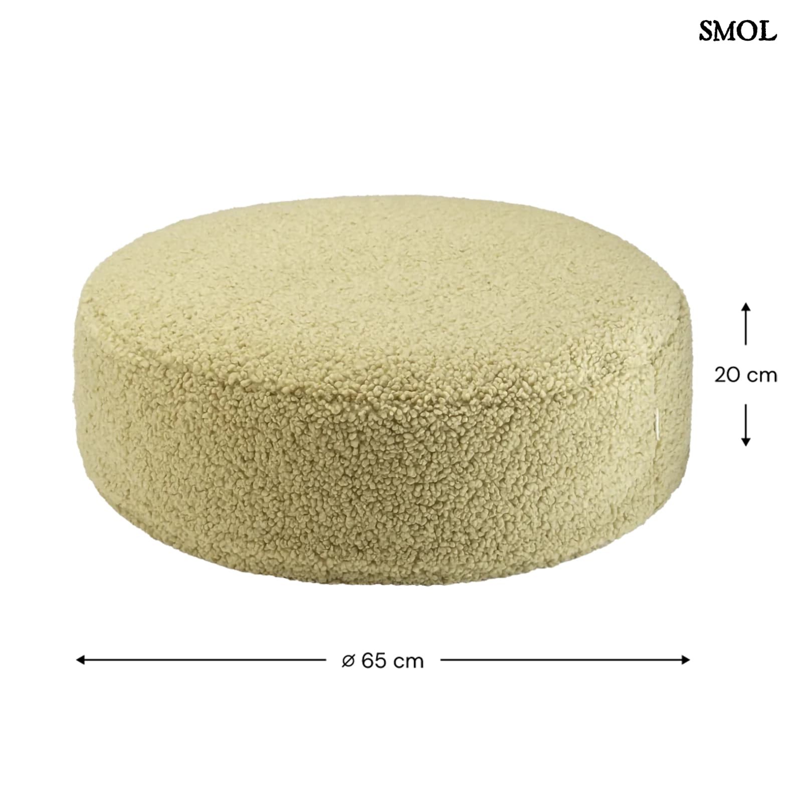 Gyerek Mackós Babzsákfotel és Puff Szett | MATCHA | SMOL - puff méretekkel