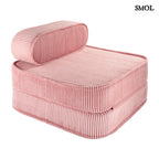 Gyerek ágyfotel, 1 részes | PINK MOUSSE, ággyá alakítható gyerekfotel - smol.hu - fehér háttérrel