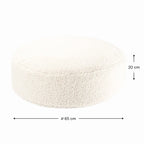 Gyerek babzsák | CREAM WHITE - smol.hu - méretekkel