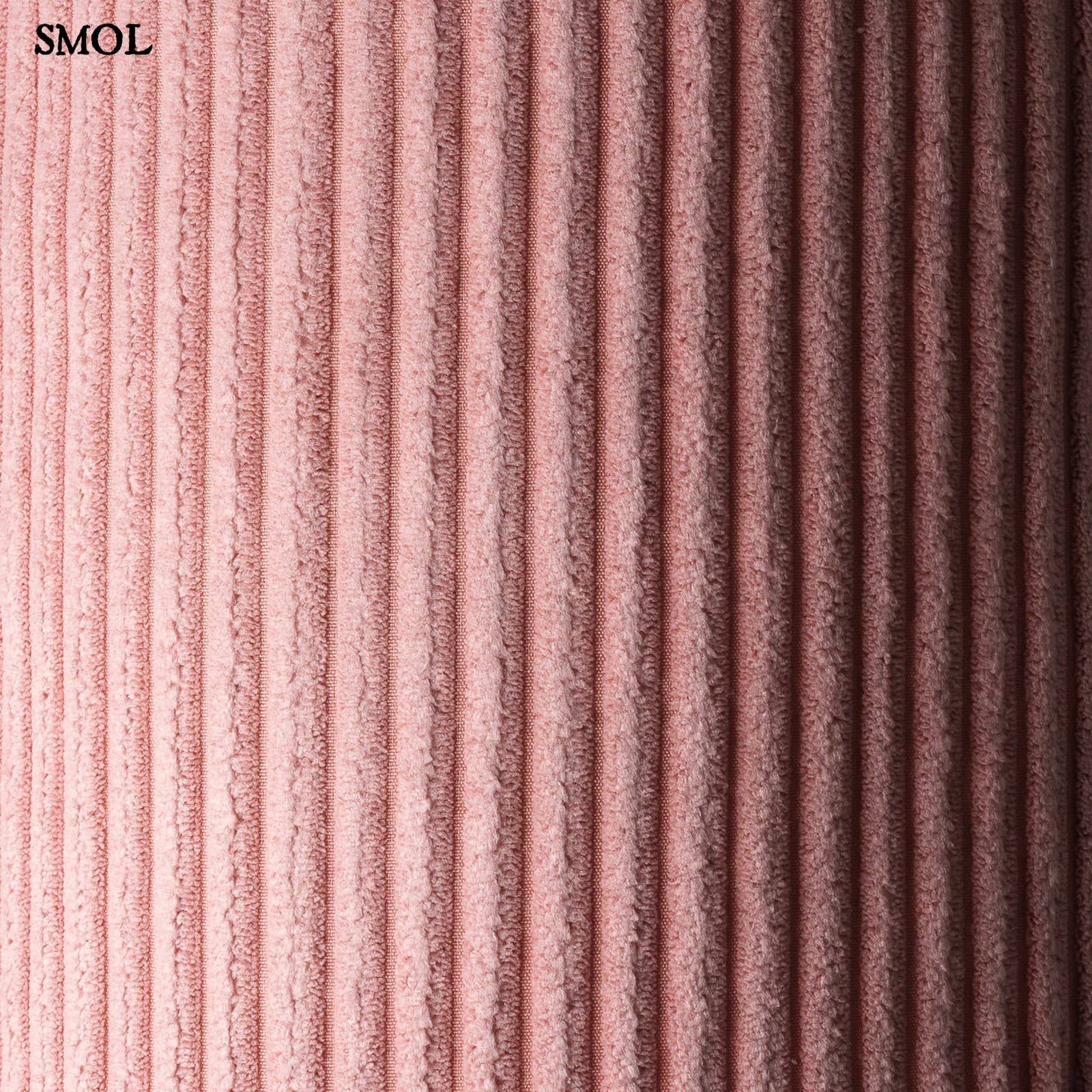 Gyerek babzsák | PINK MOUSSE - SMOL - kordbársony anyag nagyítva