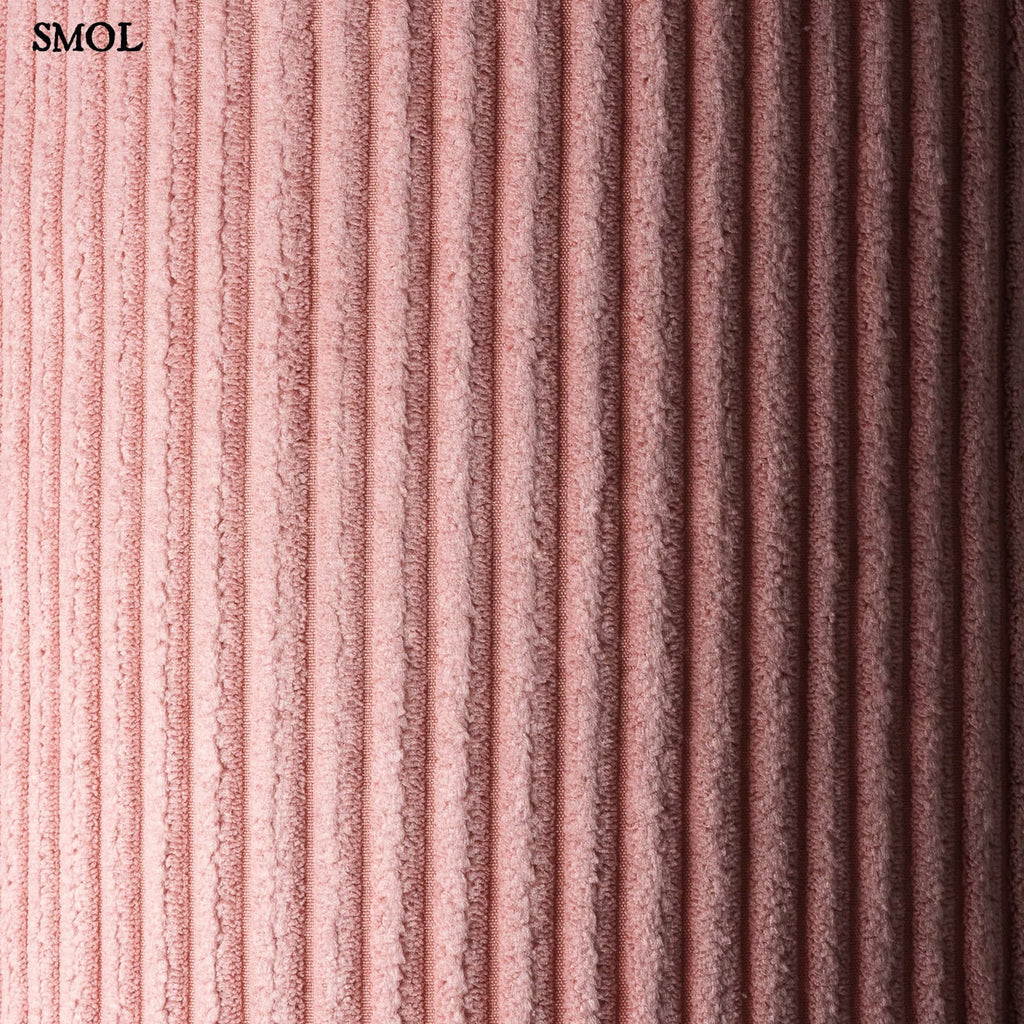 Gyerek babzsák | PINK MOUSSE - SMOL - kordbársony anyag nagyítva