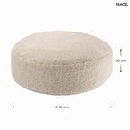 BISCUIT, kerek gyerek babzsák, ⌀65 cm - smol.hu - méretekkel