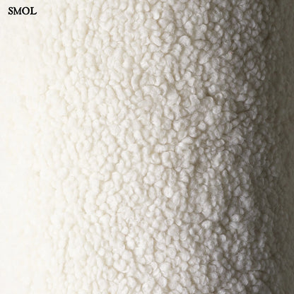 Gyerek felhő puff | CLOUD CREAM WHITE - SMOL - teddy anyag nagyítva