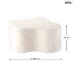 Gyerek felhő puff | CLOUD CREAM WHITE - SMOL - méretekkel