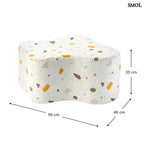 Gyerek felhő puff | TERRAZZO MARBLE | SMOL - méretekkel