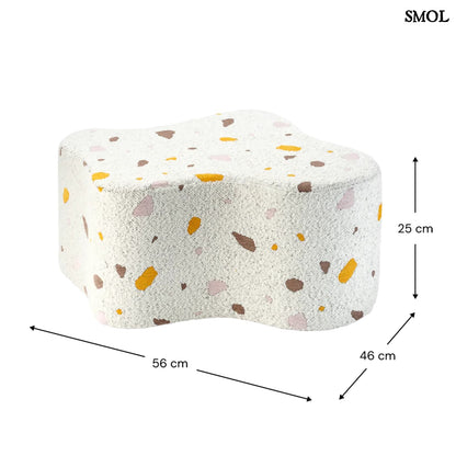 Gyerek felhő puff | TERRAZZO MARBLE | SMOL - méretekkel