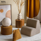 Gyerek felhőfotel| BISCUIT, felhő alakú, teddy anyagú gyerekfotel - SMOL - gyerekszobában, kiegészítő termékekkel