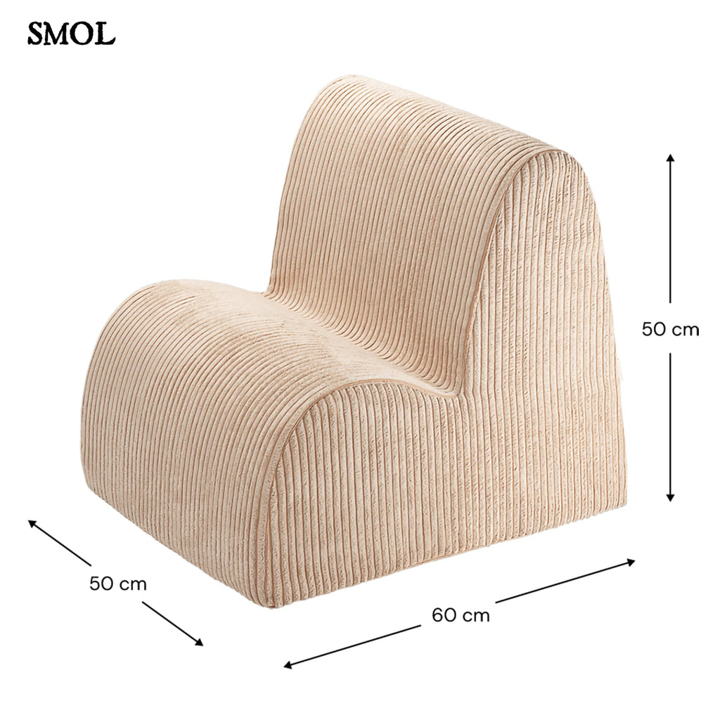 Gyerek felhőfotel | BROWN SUGAR - SMOL - méretekkel